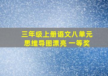 三年级上册语文八单元思维导图漂亮 一等奖